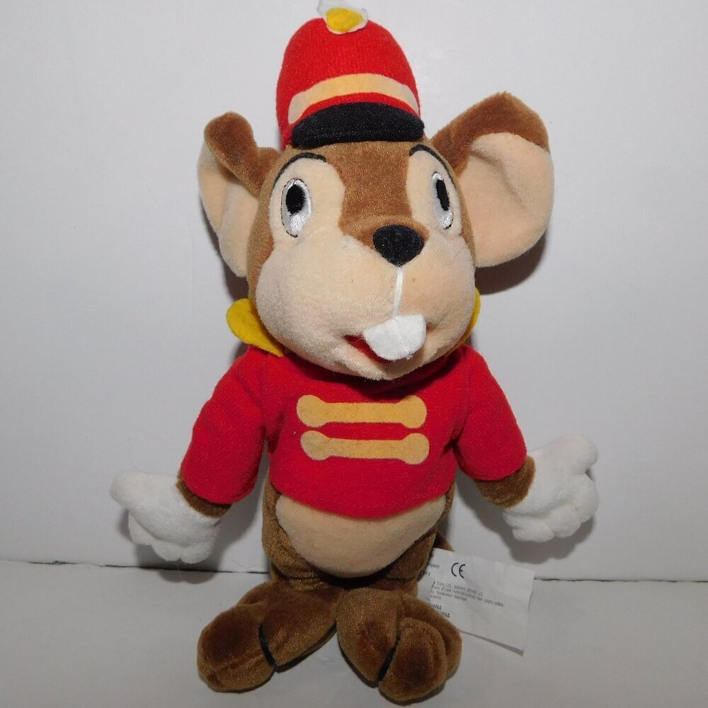 Disney Dumbo Timothy Mouse Cirus Ring Master 8" Plush Stuffed Beanbag Toy